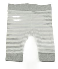 Sivo-biele pruhované ľahké tepláky Dopodopo