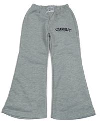 Světlešedé tepláky s nápisem 