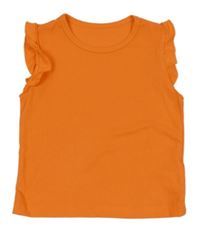 Oranžové rebrované tričko