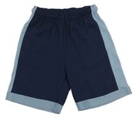 Tmavo-svetlomodré športové kraťasy H&M