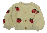 Vanilkový prepínaci sveter s jahodami zn. Shein