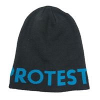 Tmavošedá pletená čepice s logem Protest