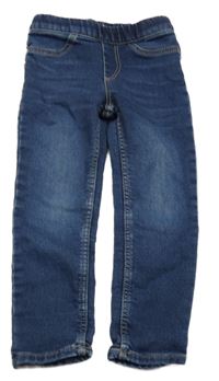 Tmavomodré teplákové džegíny H&M