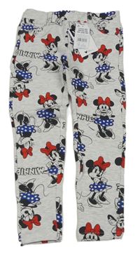Šedé melírované tregíny s Minnií Disney 