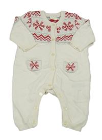 Bílý pletený overal se vzorem H&M