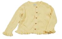 Žltý rebrovaný prepínaci sveter F&F