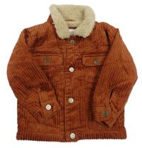 Medová manšestrová zateplená bunda Primark