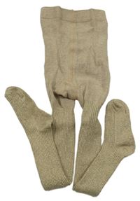 Béžovo-zlaté punčocháče Ergee