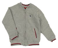 Sivá vzorovaná prepínaci mikina Sergent Major