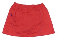 Ružová plátenná tenisová sukňa Decatlon