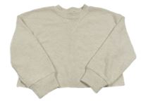 Béžový crop oversize sveter
