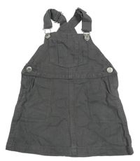 Sivé rifľové šaty H&M