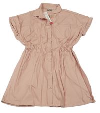 Nové - Svetloružové košeľové šaty Pep&Co