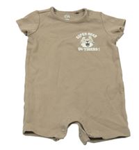 Béžový žebrovaný letní overal s s tygrem C&A