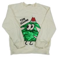 Smotanová mikina so stromkem H&M