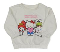 Biela oversize mikina s Kitty Primark
