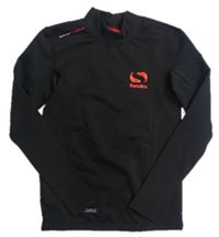 Čierne funkčné športové thermo tričko s logom Sondico