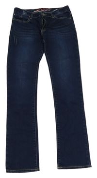 Tmavomodré skinny rifle Retour