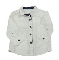 Bílo-tmavomodrá košile