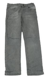 Šedé skinny teplákové rifle DeFacto