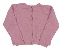 Ružový melírovaný prepínaci sveter s 3D bodky Next