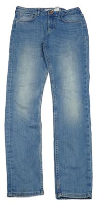 Modré super stretch skinny fit rifle H&M