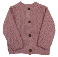 Staroružový vzorovaný pletený prepínaci sveter George