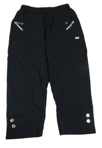 Čierne capri nohavice