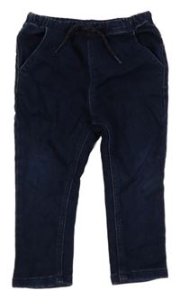 Tmavomodré teplákové rifle Next