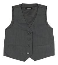 Tmavošedá melírovaná slavnostní vesta Romario