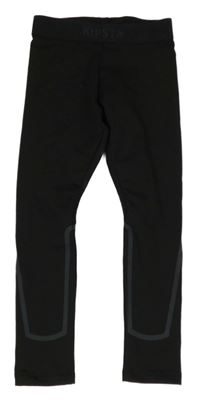 Čierne thermo legíny s logom KIPSTA
