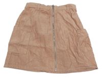 Pudrová cargo menšestrová prepínaci sukňa Denim Co.