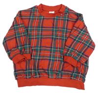 Červeno-kockovaná mikina H&M