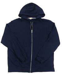 Tmavomodrá prepínaci mikina s kapucňou H&M