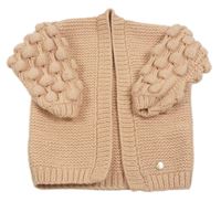Růžový svetrový cardigan