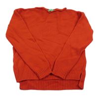 Červený sveter Benetton