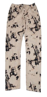 Ružové vzorované legíny