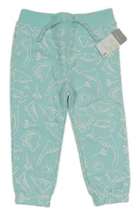 Nové - Tyrkysové tepláky s dinosaury Primark