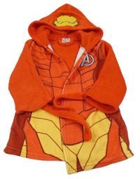 Červený chlupatý župan s kapucí - Iron Man Marvel