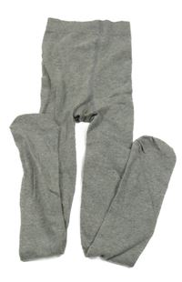 Šedé melírované punčocháče