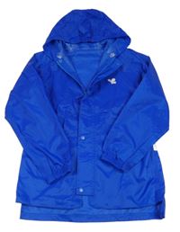 Zafírová šušťáková nepromokavá bunda s kapucňou Muddy Puddles