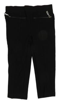 Čierne crop tregíny so zipy Esprit