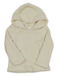 Smotanová chlpatá mikina s kapucňou Carter's