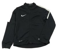Černá sportovní propínací funkční mikina s logem Nike