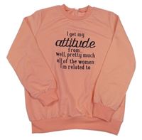 Ružová mikina s nápisom