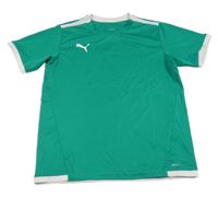 Zelené sportovní funkční tričko s logem Puma