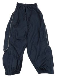 Tmavomodré šušťákové nepromokavé nohavice TCM