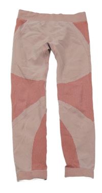 Červené melírované spodné nohavice Lupilu