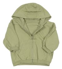 Svetlozelená prepínaci oversize mikina s kapucňou George