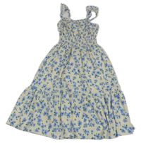 Béžové květované lehké šaty Zara